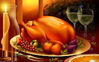 Animated Thanksgiving Feast Wallpaper