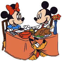 Disney Mickey Minnie Thanksgiving Dinner Cards