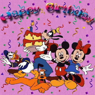 disney birthday party card