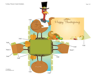 Turkey Themed Thanksgiving Cards
