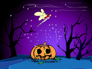 Tinkerbell Cartoon Halloween Wallpaper