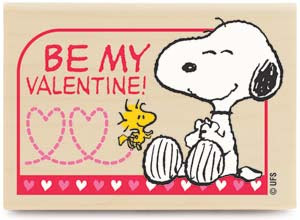 snoopy be my valentine proposal card
