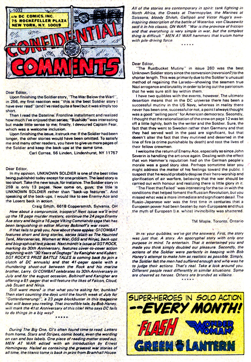 Read online Unknown Soldier (1977) comic -  Issue #265 - 27