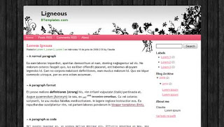 Ligneous Blogger Template