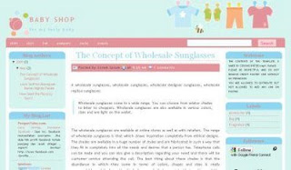 Baby Shop Blogger Template
