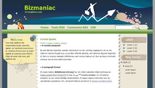 Bizmaniac Blogger Template