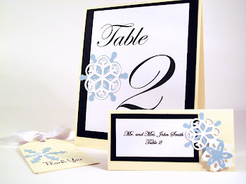 Custom Place Card and Table Number Set