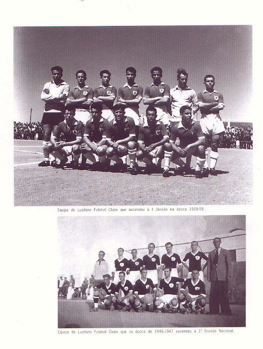 equipa do lusitano futebol clube  1º- divisão e 2º-divisão
