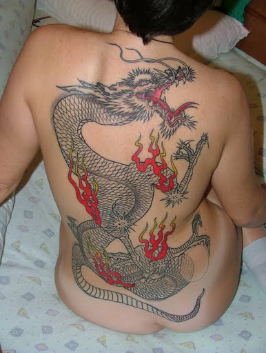 Women 39s whole body tattoo Not wearing underwear 4
