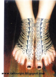 Tribal Foot Tattoo