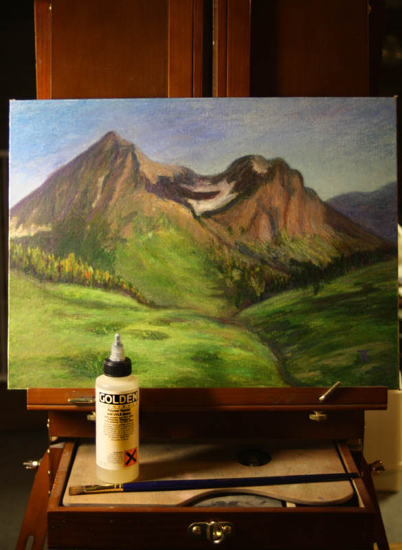 Total Illusion Studio "Majesty". Oil Pastel on Canvas Board. Finished!