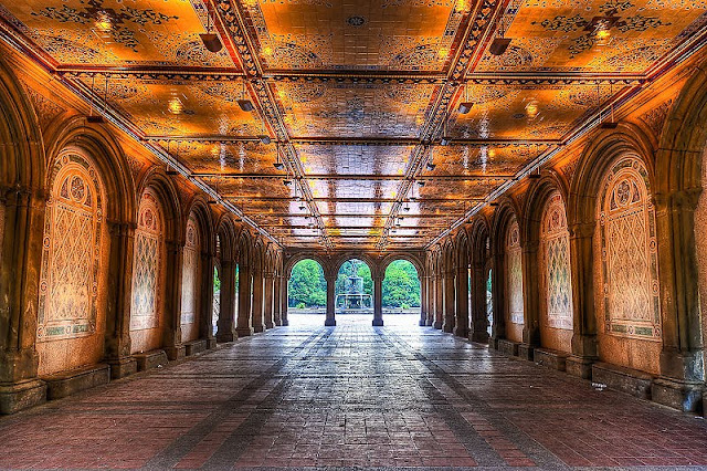 Bethesda Terrace Arcade in Central Park