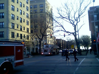 Rogers Park fire at Pratt and Sheridan Road