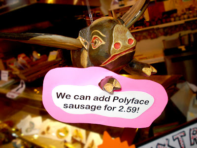 flying pig sells sausage