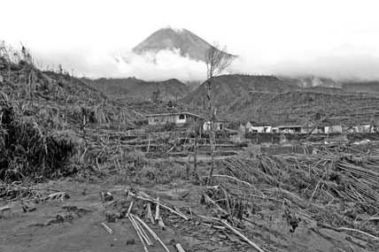 face sud du merapi