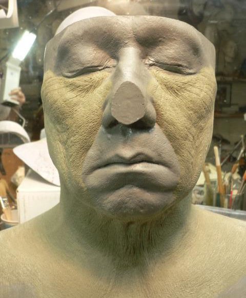 jackie chan old age make-up 'forbidden kingdom' (sides of face/neck section)