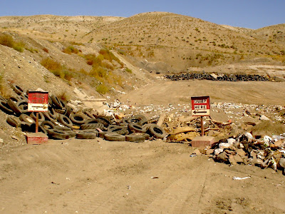 garbage landfill, Thermopolis, Wyoming