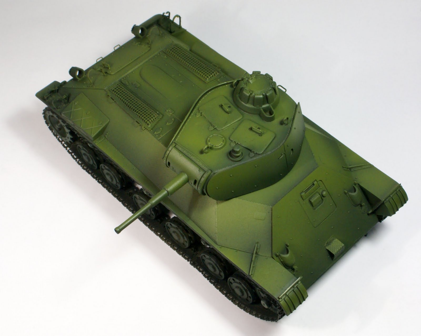 Aussie Modeller Jurgen T 50 Light Tank With Applique Armour Wip