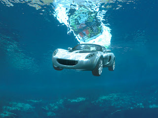 car squba underwater sea wallpaper