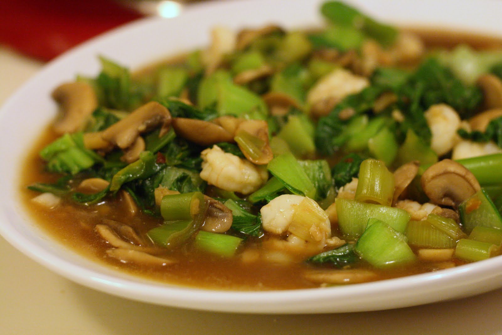 Laine's Recipe Box: Shrimp and Bok Choy Stir-Fry