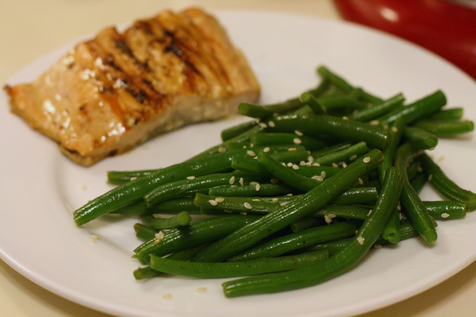 Laine's Recipe Box Sesame Green Beans