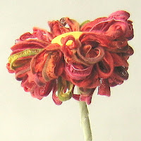 handmade ribbon flower by ffflowers