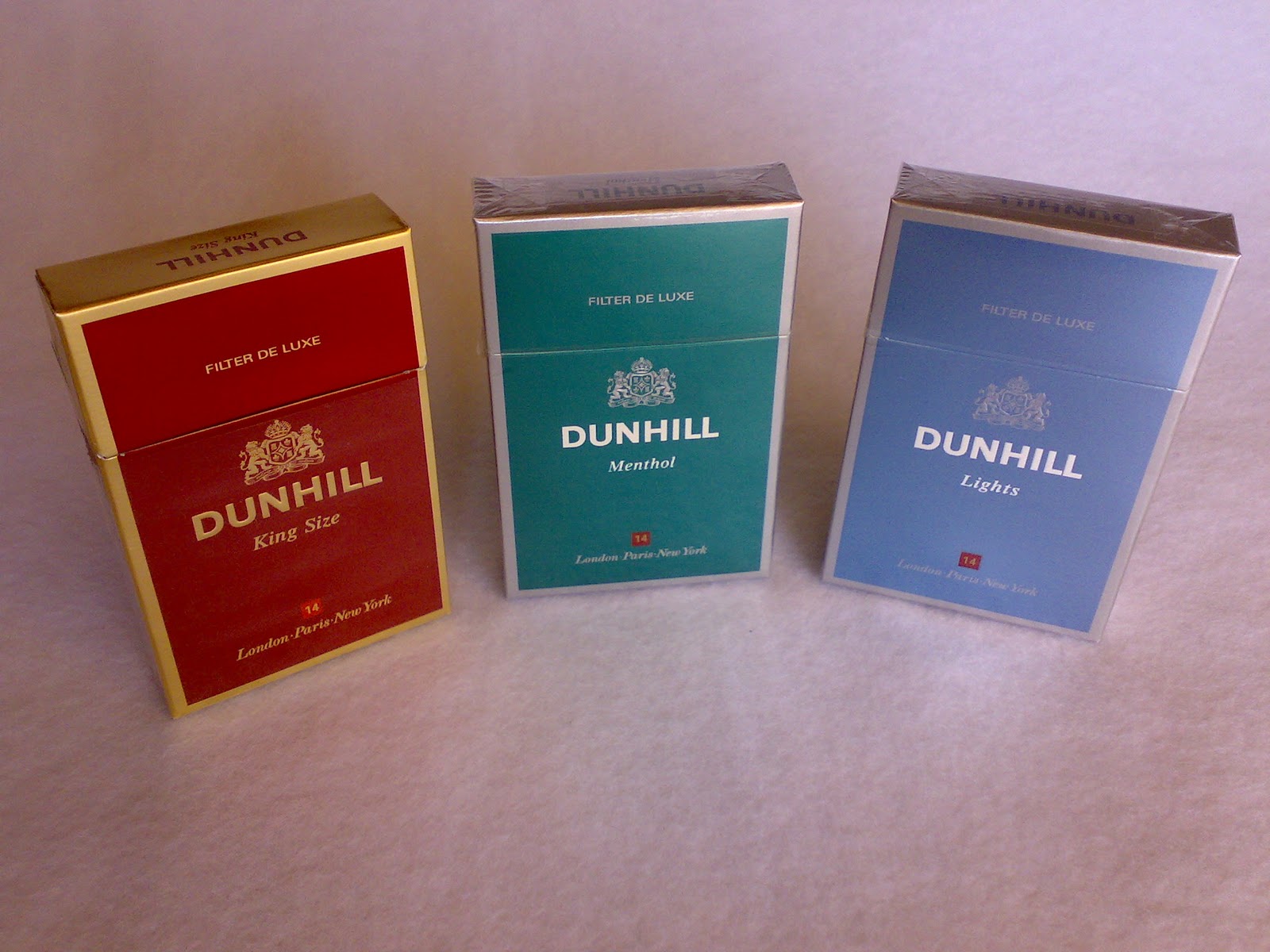 Cigarette Memoirs Dunhill's 3 Basic Blends