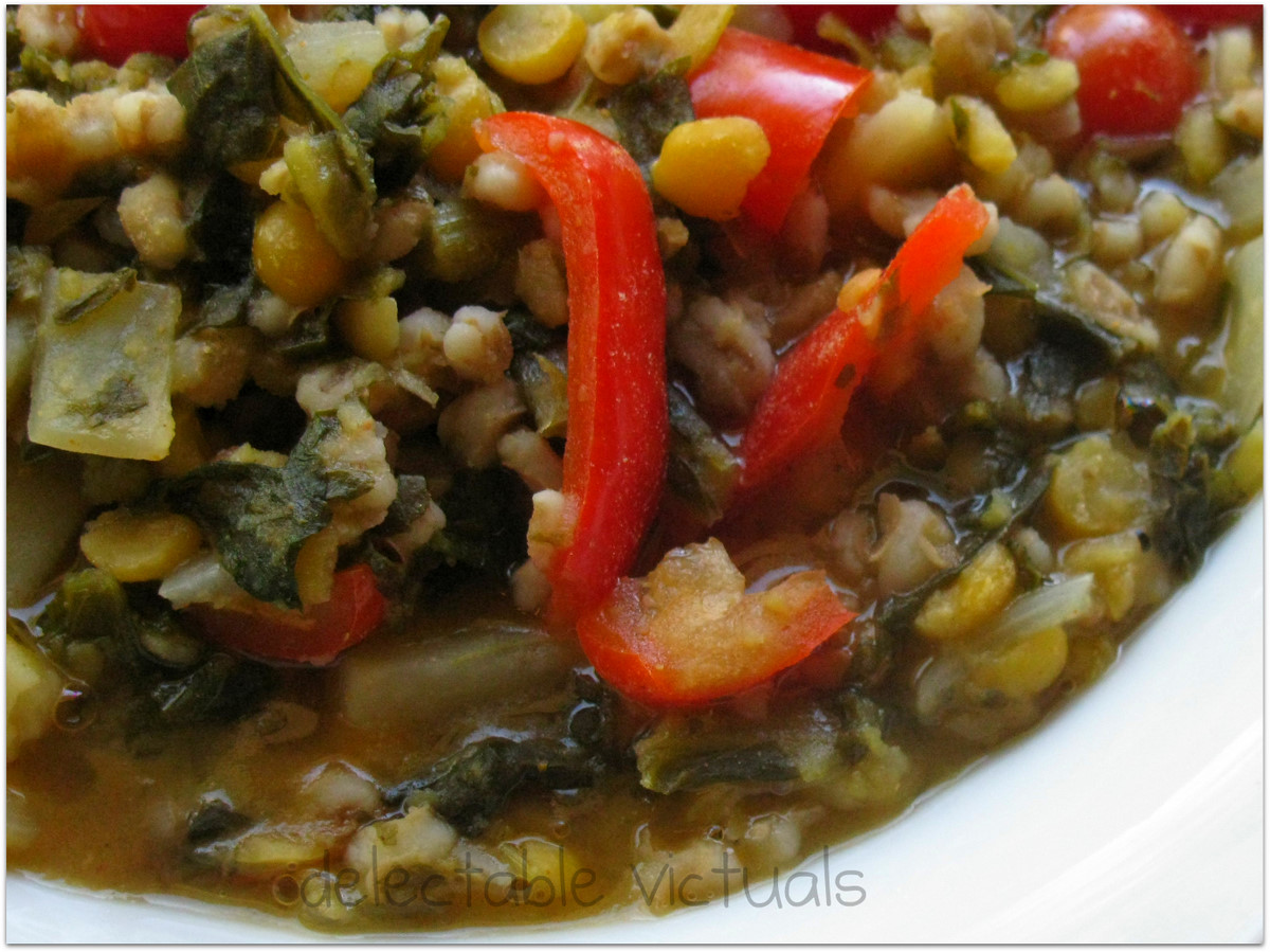 Delectable Victuals Lentil Barley Soup