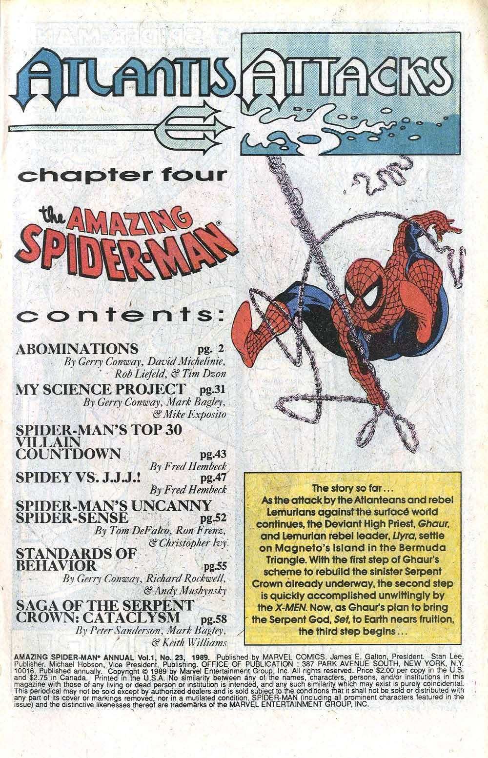 The Amazing Spider-Man (1963) issue Annual 23 - Page 3