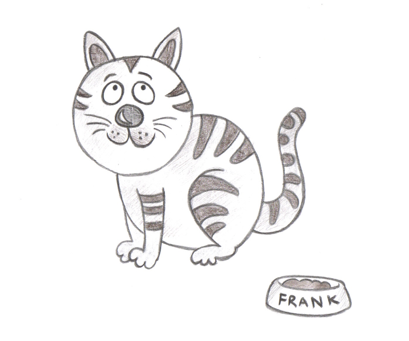 Fat Cat Drawing