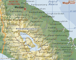 The Map of North Sumatera
