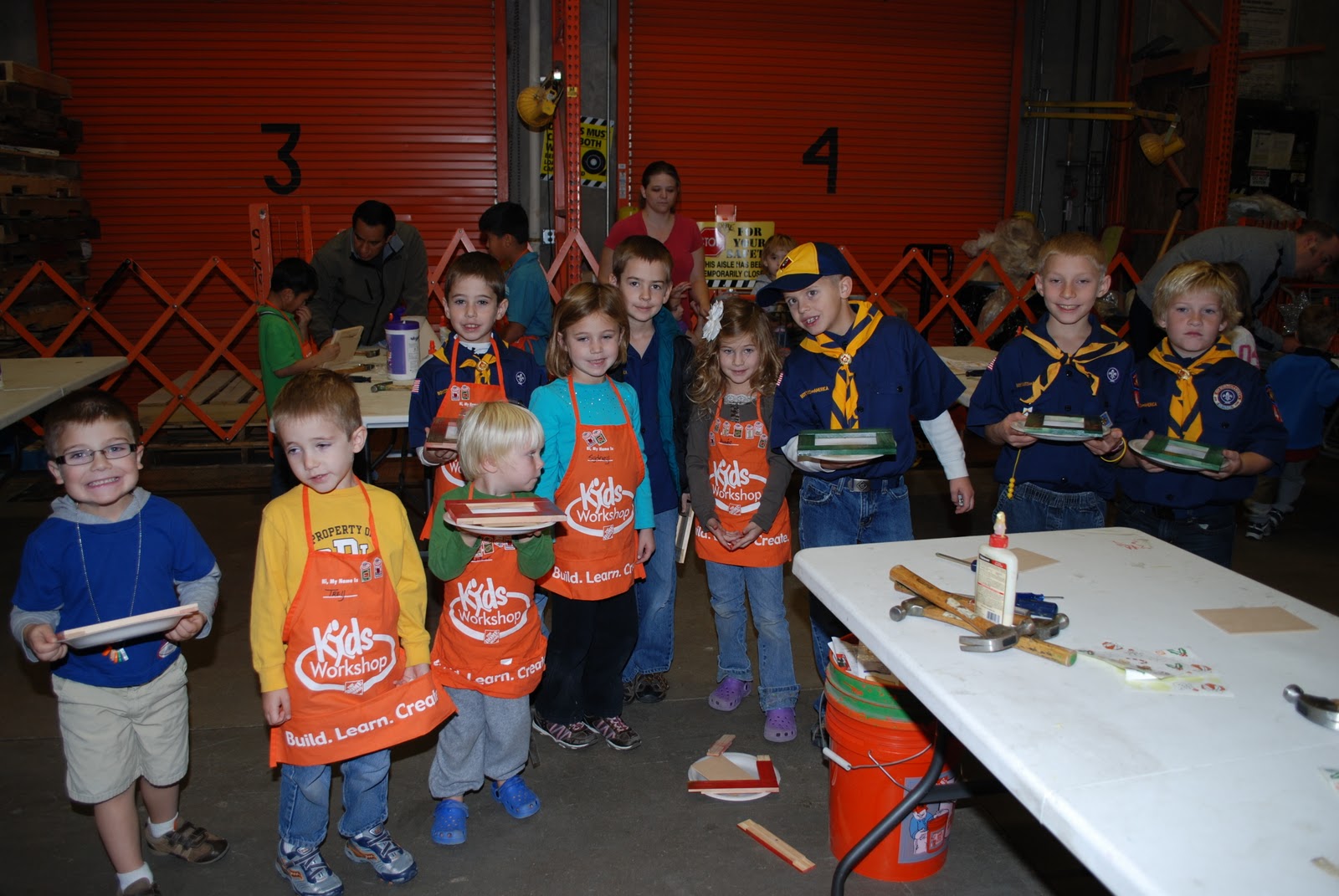 The Sheppard Sheep Cub Scouts at Home Depot