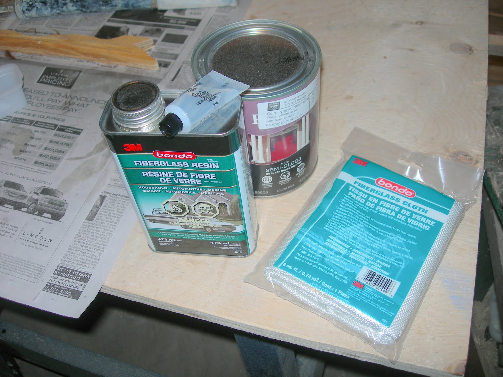 Building the PBK 18 Kayak Fiberglass and Paint Purchase