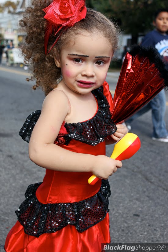 The BlackFlag Shoppe Halloween Parade on Lakeview Ave Clifton NJ