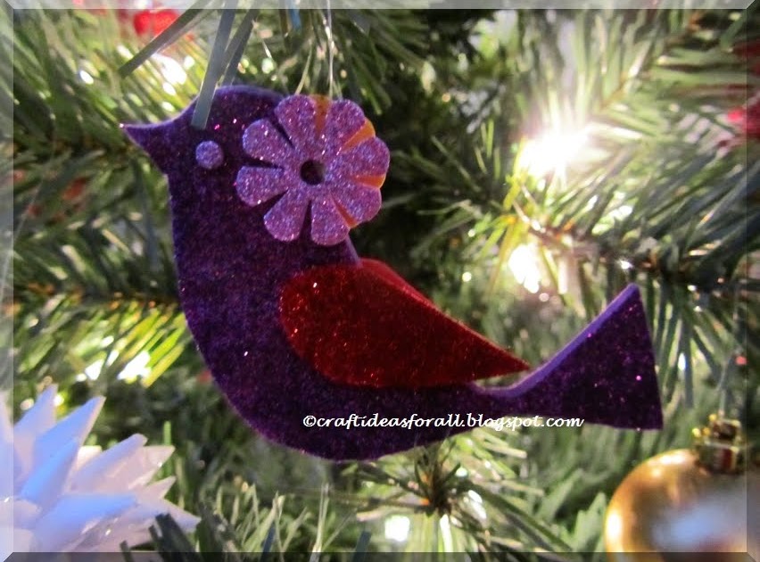 Christmas Tree Making At Home With Glitter Foam, Christmas Tree Decoration  Ideas