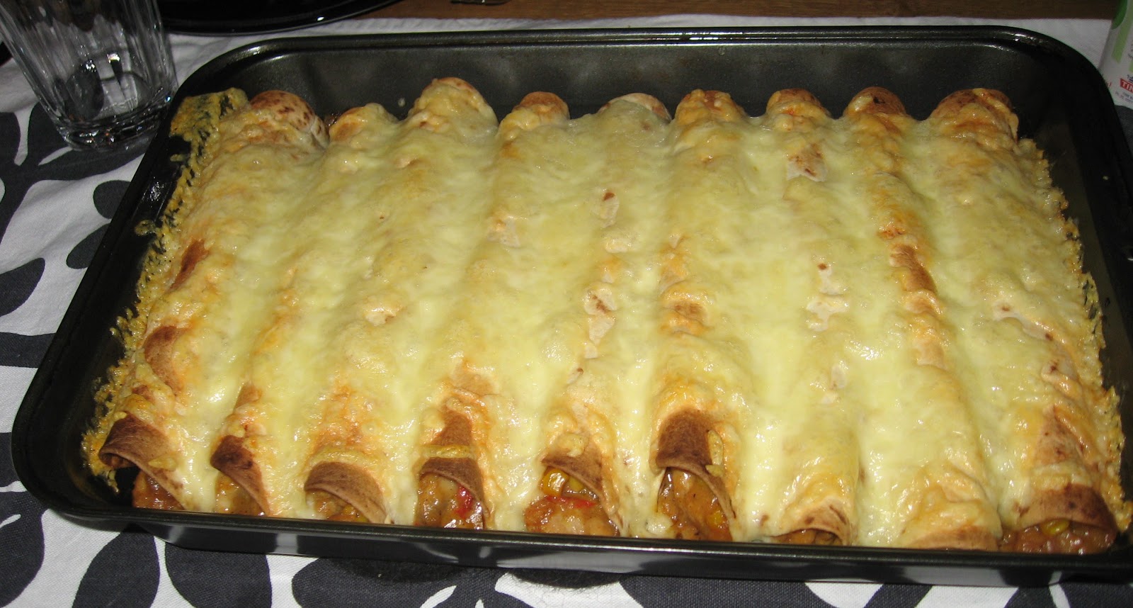 Cafè Bjerkli Enchiladas med kyckling!