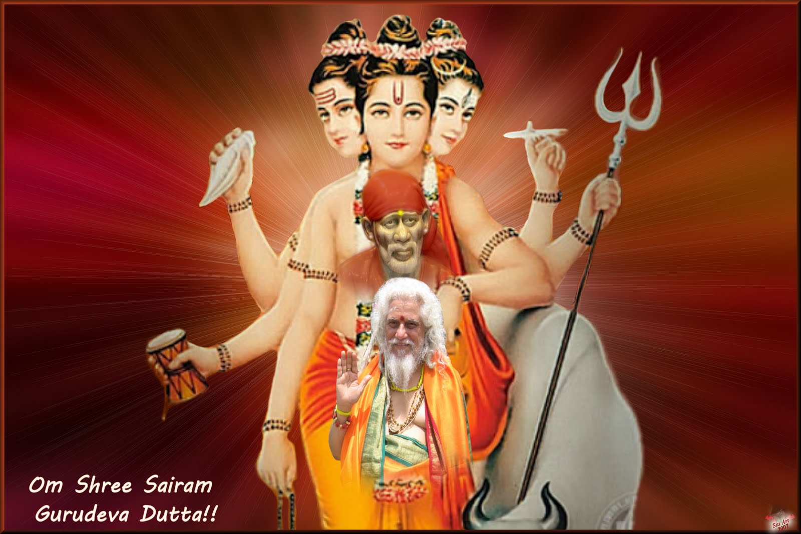 My humble Offering To My Beloved Guru..... Om Shree Sairam Guru Deva Dutta