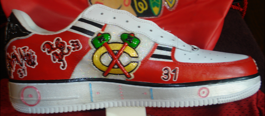 TwystedGear Custom Shoes Chicago Blackhawks Shoes