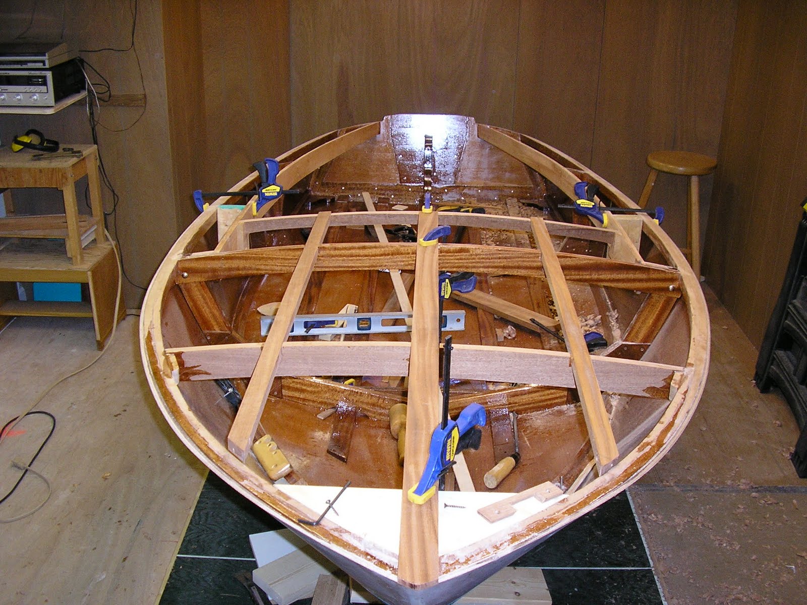 Art's Boat Build Decking Structure