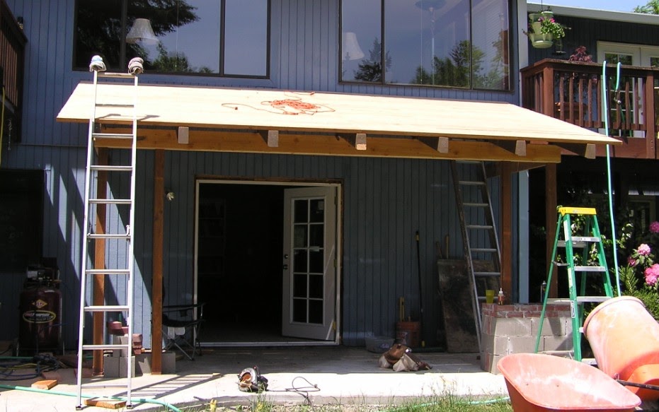 Mark Cus Shed roof over patio
