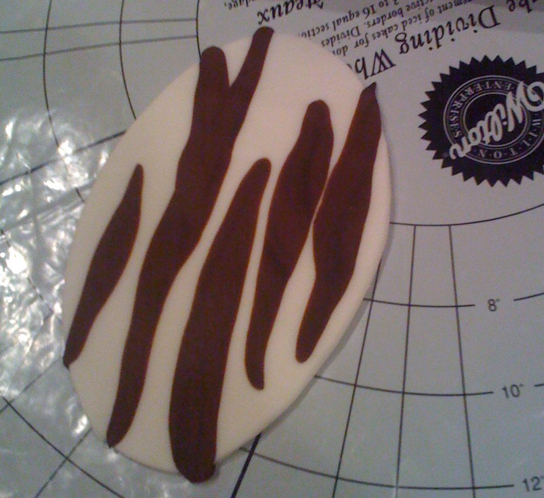 Diary of a Cake Stylist Zebra Print Fondant