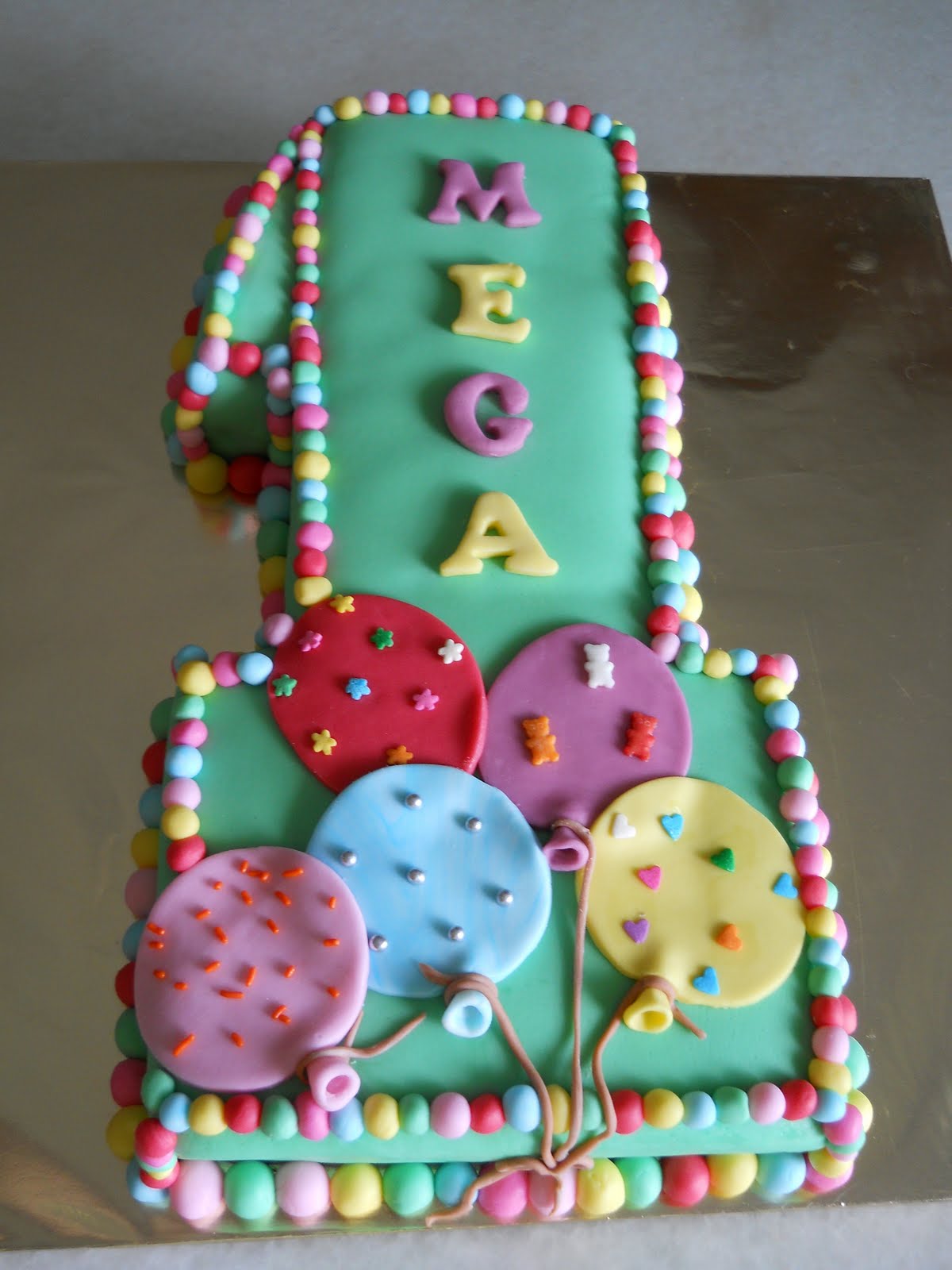 THE BEST CAKES IN TOWN Number 1 Birthday Cake