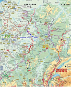 Randonnée en France: Carte générale du projet . traceglobal