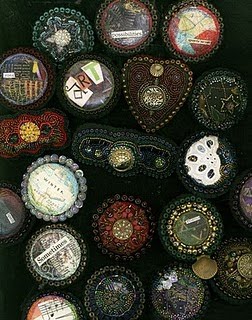 Beaded Art Pins from 2010