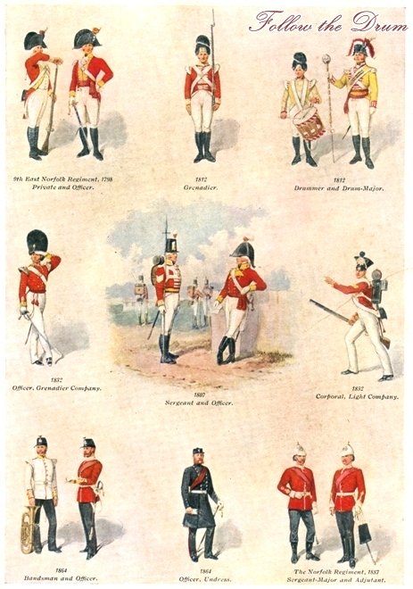 follow the drum: United Kingdon, East Norfolk Regiment