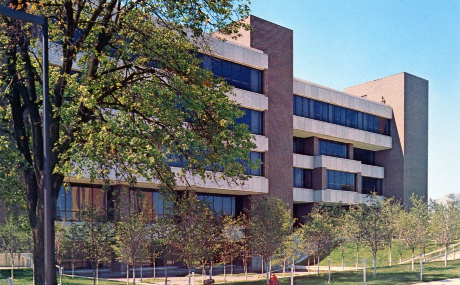 Library Postcards Founders Memorial Library, Northern Illinois