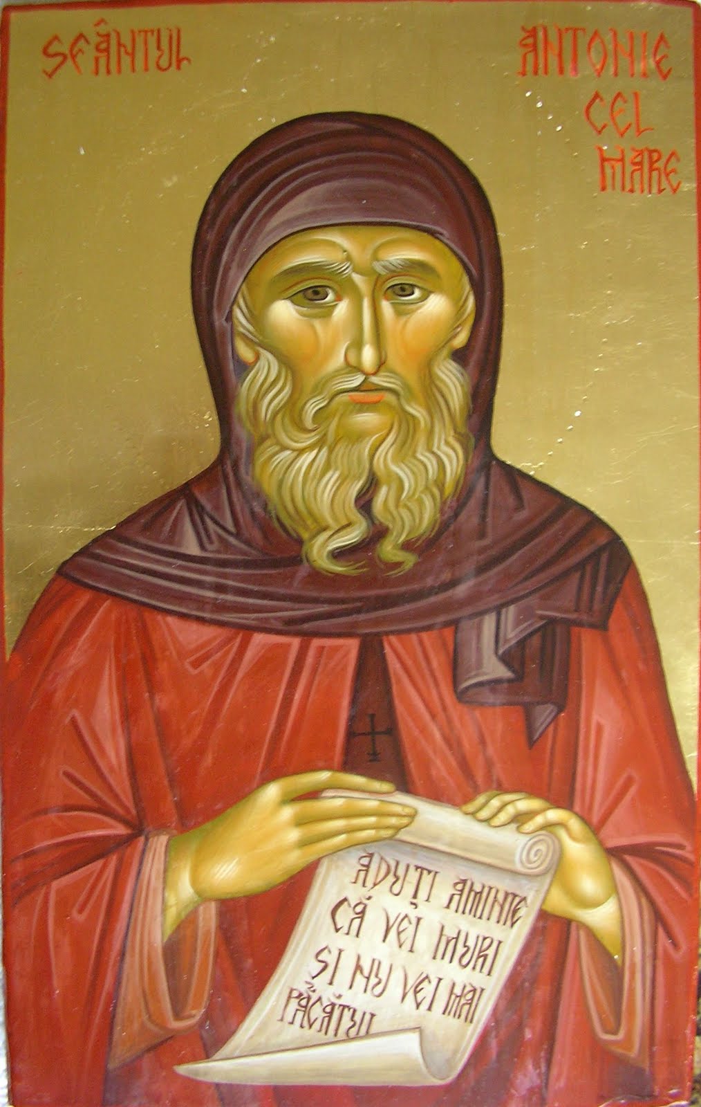 Icoane bizantine Sfantul Antonie cel Mare
