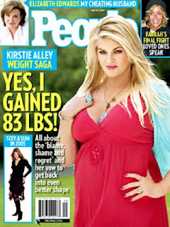 American actress fat Kirstie Alley People magazine cover page saying Yes, I gained 83 LBS Kirstie Alley weight saga hot hq(hd) wallpaper