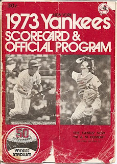 1973 Yankees Scorecard & Official Program