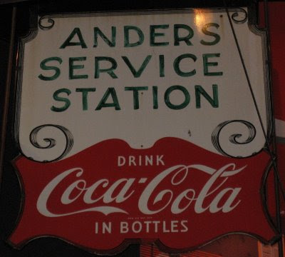 Anders' Service Station sign